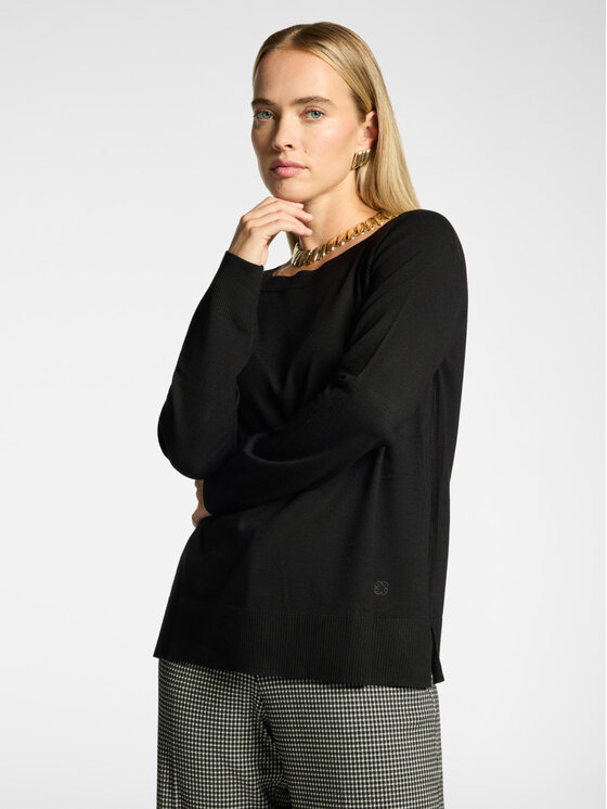 Elena Mirò Elena Mirò Sweter M022Z000782N033 Czarny Regular Fit