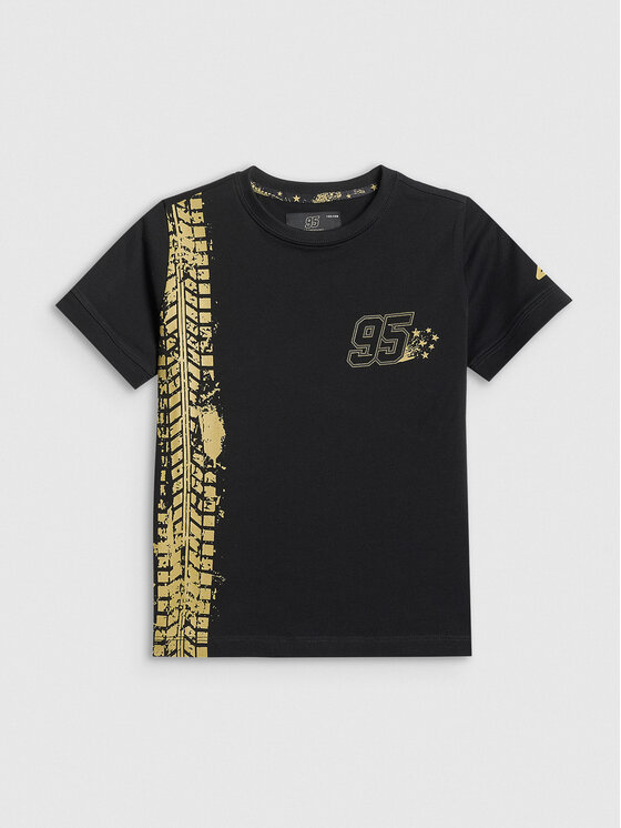 4F 4F T-Shirt MOTOSPORTS 2026 Czarny Regular Fit