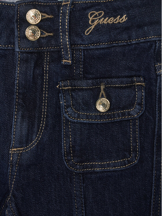 Guess Guess Džínsy J5BA16 D5FM0 Tmavomodrá Flare Fit