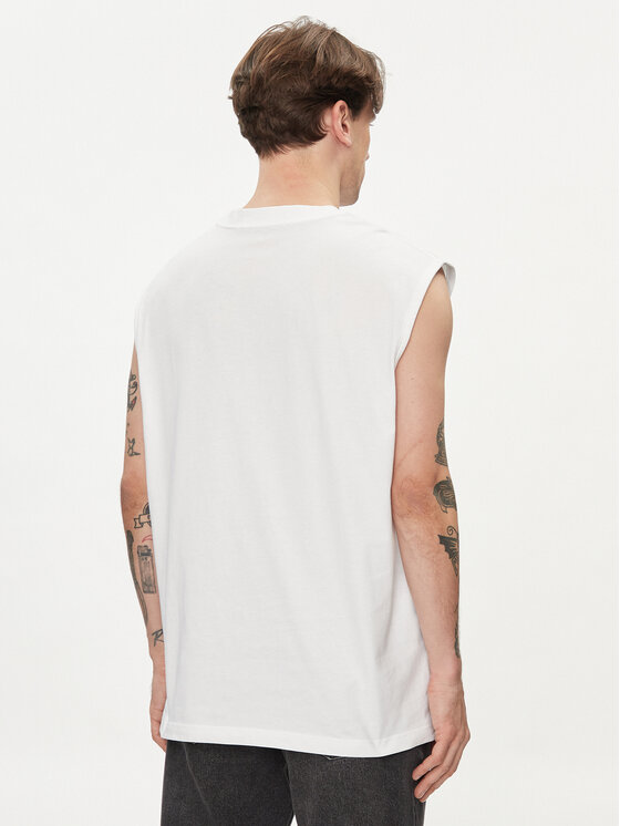 Calvin Klein Jeans Calvin Klein Jeans Tank top Monologo J30J325211 Alb Regular Fit