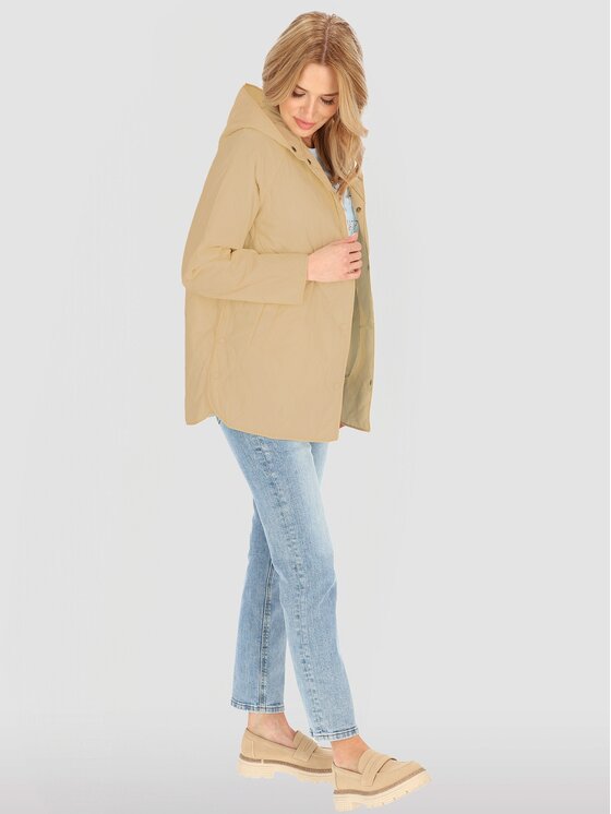 Perso Perso Dámská bunda BLE251047F Béžová Regular Fit