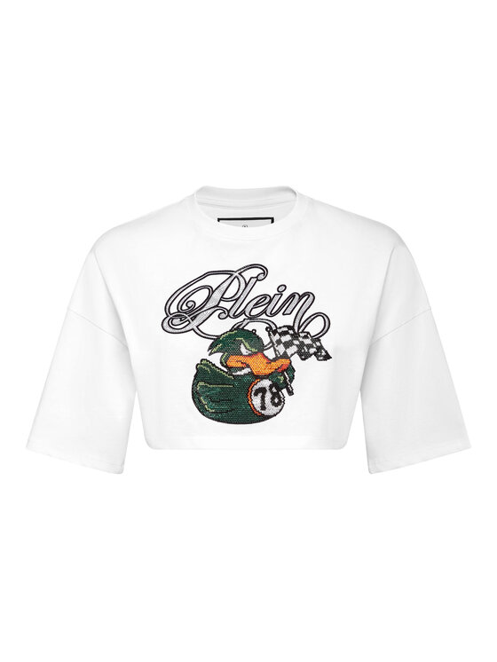 PHILIPP PLEIN PHILIPP PLEIN T-Shirt 23605 Biały Regular Fit