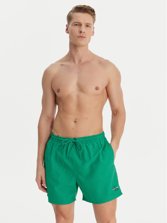 Calvin Klein Swimwear Calvin Klein Swimwear Plavecké šortky LV00N61045 Zelená
