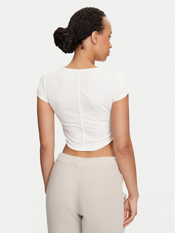 Converse Converse Top W Wordmark Corset Top 10026506-A02 Ekrüüvärv Slim Fit