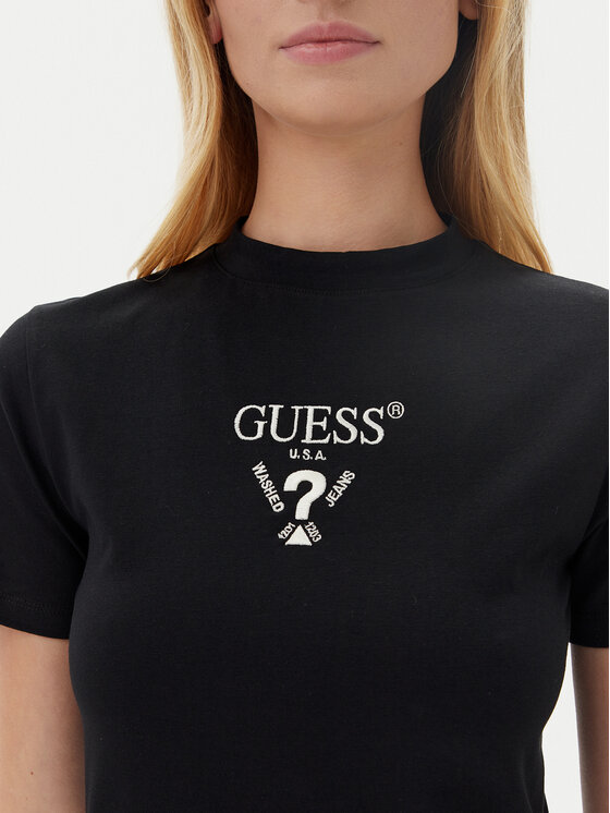 Guess Guess Igapäevane kleit V4YK02 KCDH1 Must Regular Fit