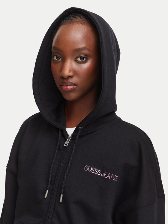 Guess Jeans Guess Jeans Sweatshirt W6YQ10 K3872 Schwarz Oversize