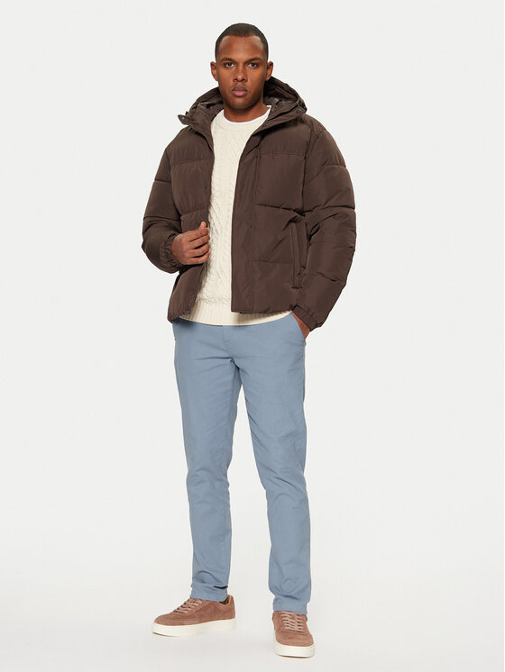 Jack & Jones Jack & Jones Chino kalhoty Marco 12206198 Modrá Slim Fit