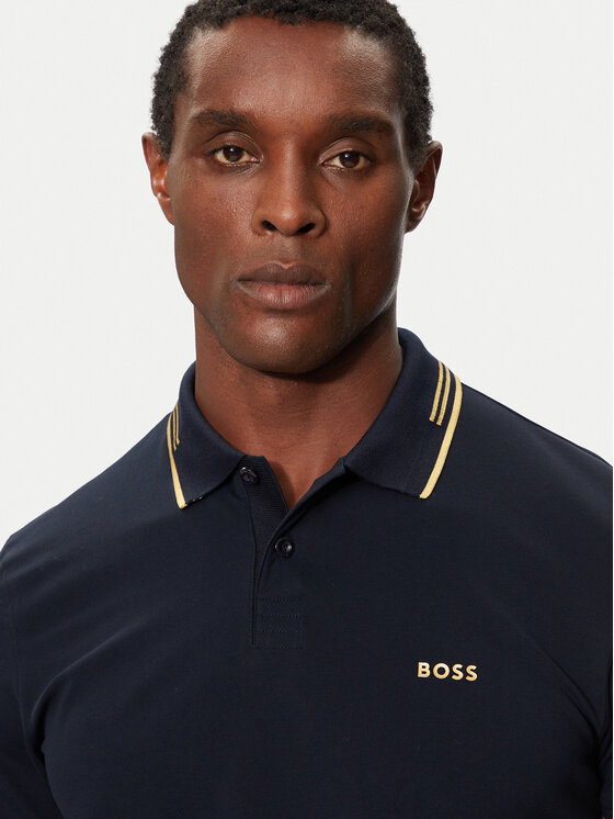BOSS Boss Polo särk Paul 50506193 Tumesinine Slim Fit