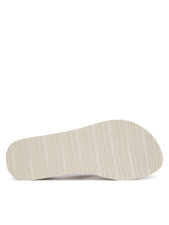 Tommy Hilfiger Tommy Hilfiger Σαγιονάρες Monogram Mid Wedge Sandal FW0FW09419 Κρεμ
