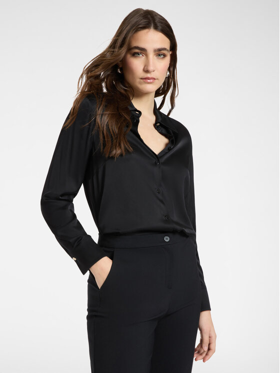 Elena Mirò Elena Mirò Camicia 5127P100232N033 Nero Slim Fit