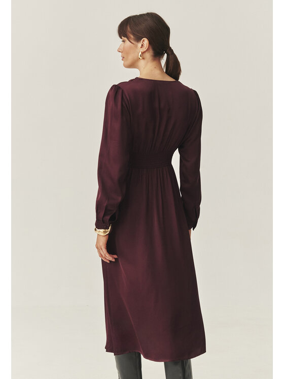 TATUUM TATUUM Sukienka codzienna TELIA Bordowy Flare Fit