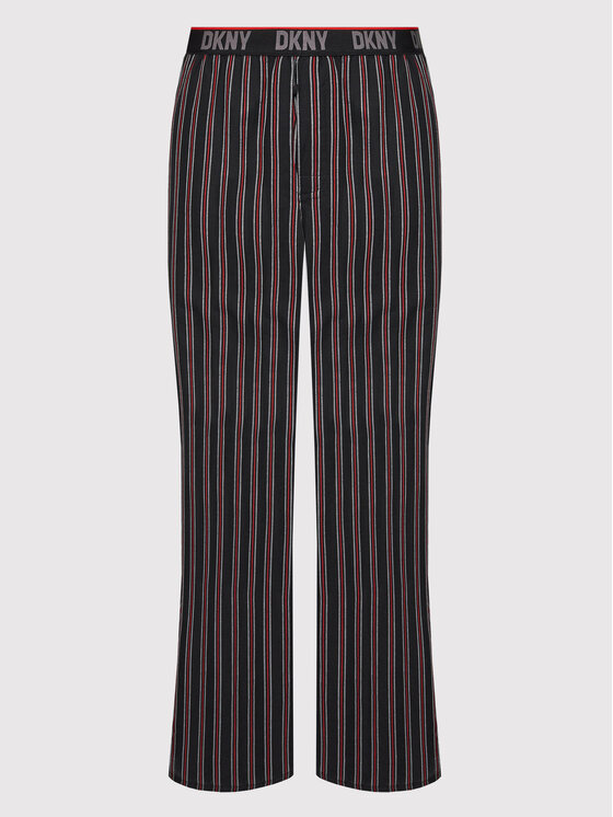 DKNY DKNY Spodnji del pižame N5_6794_DKY Črna Relaxed Fit