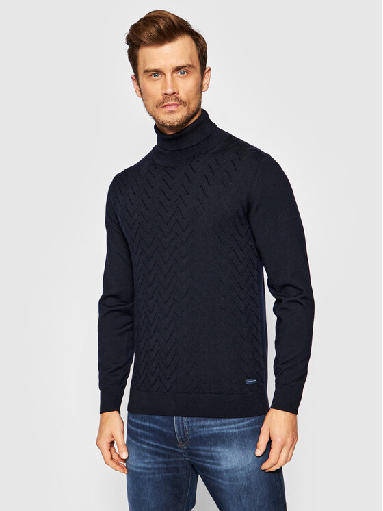 Pierre Cardin Pierre Cardin Golf 55413/000/12542 Granatowy Regular Fit