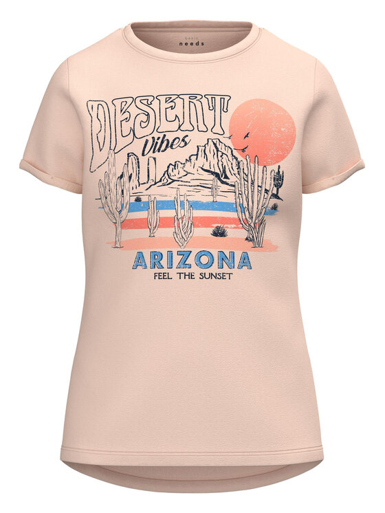 NAME IT NAME IT T-Shirt 13214679 Ροζ Regular Fit