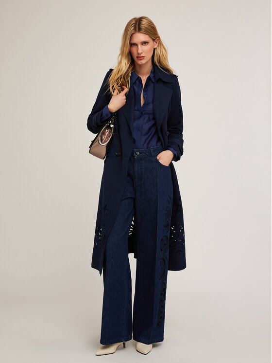 Motivi Motivi Cappotto 0060Q000568N034 Blu Regular Fit