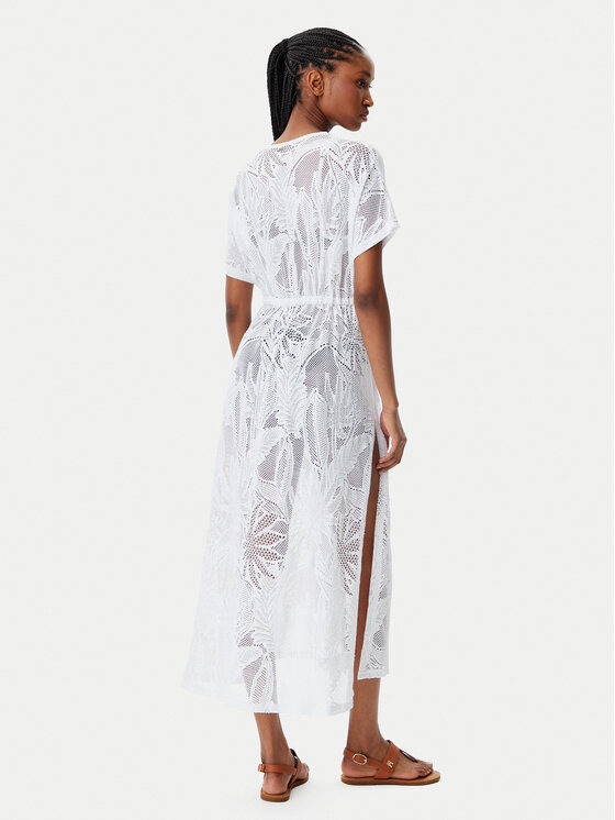 Banana Moon Banana Moon Rochie de plajă Elvie Cocobeach JQV10 Alb Relaxed Fit