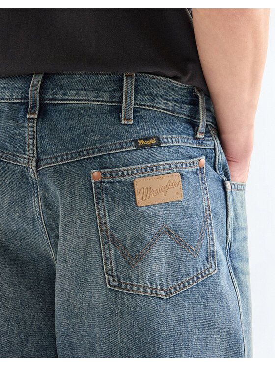 Wrangler Wrangler Szorty jeansowe COWBOY SHORTS Niebieski Straight Leg
