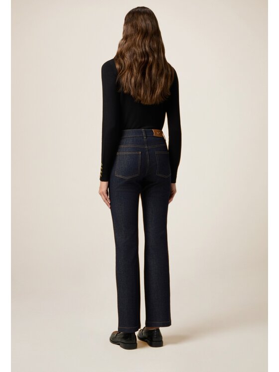 Oltre Oltre Jeans P405R008677N034 Blu Regular Fit