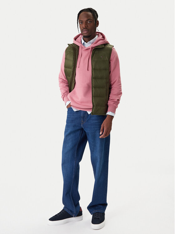 Tommy Jeans Tommy Jeans Prsluk DM0DM20663 Zelena Regular Fit