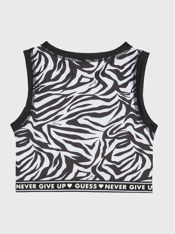 Guess Guess Τοπ J3RI02 MC01P Μαύρο Slim Fit