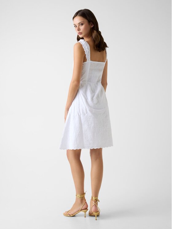 Guess Guess Sukienka codzienna 182534 Biały Classic Fit