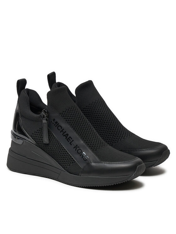 MICHAEL Michael Kors MICHAEL Michael Kors Superge Wills Wedge Trainer 43S2WIFS1D Črna