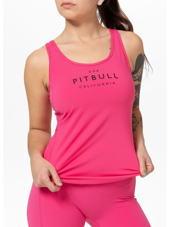 PITBULL PITBULL Koszulka techniczna AVENIDA Różowy Regular Fit