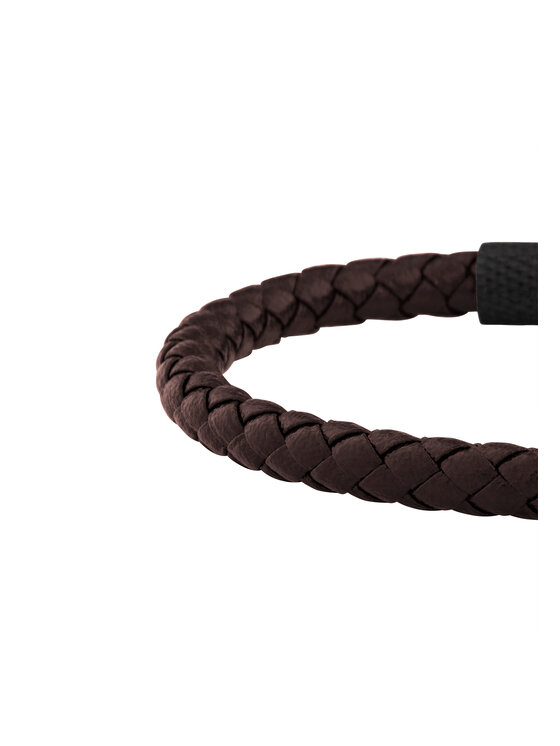 Breil Breil Bransoletka LEATHER BLOOM Brązowy