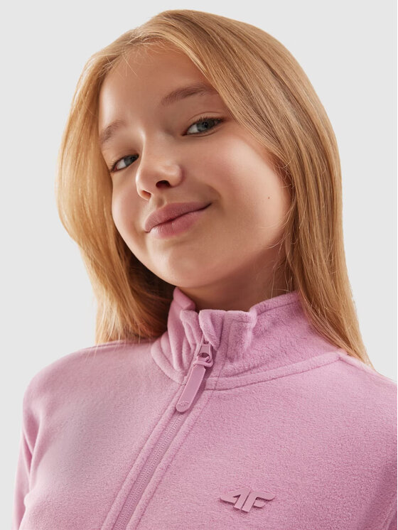 4F 4F Felpa di pile 4FJAW23TFLEF110-54S Rosa Regular Fit