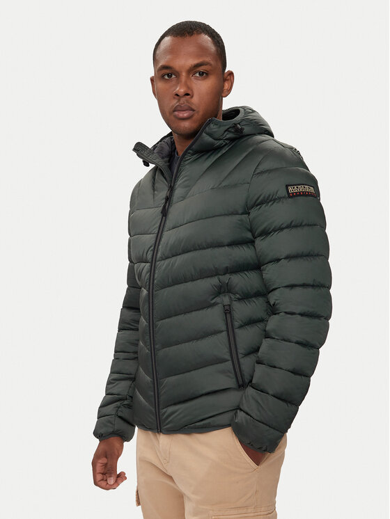 Napapijri Napapijri Žieminė striukė Aerons NP0A4GJO Žalia Regular Fit