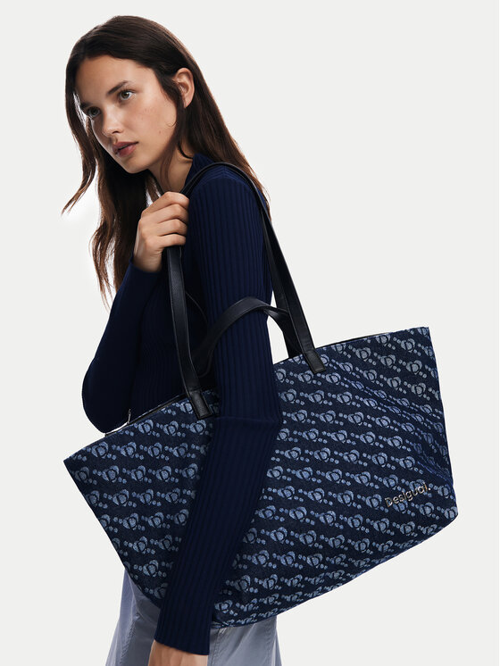 Desigual Geantă Cahuil 24WAXA21 Bleumarin