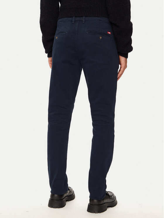 Mustang Mustang Chino kalhoty Oakland 1015540 Tmavomodrá Skinny Fit