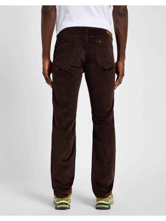 Lee Lee Jeansy RIDER Brązowy Slim Fit