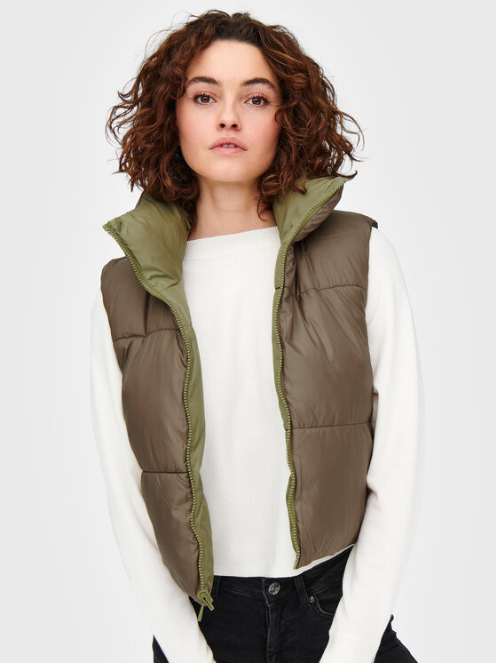 ONLY ONLY Bezrękawnik Ricky 15245572 Zielony Regular Fit