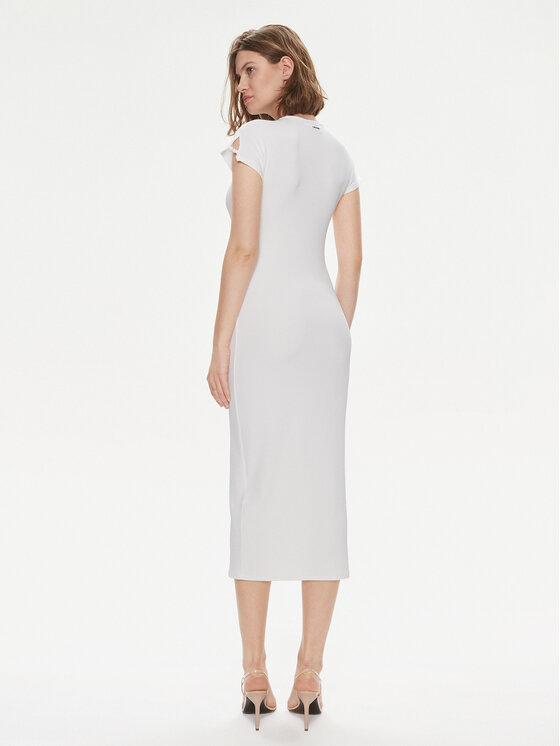 Calvin Klein Calvin Klein Rochie de vară Q-Nova K20K206537 Alb Slim Fit
