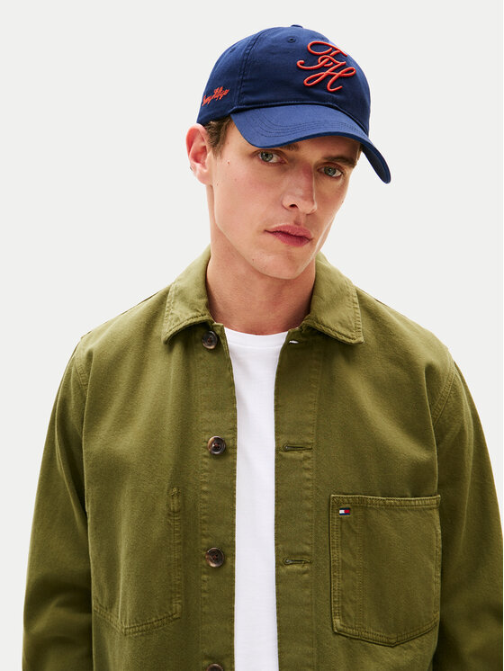 Tommy Hilfiger Tommy Hilfiger Šilterica Logo Embroidery Baseball Cap AM0AM14120 Tamnoplava