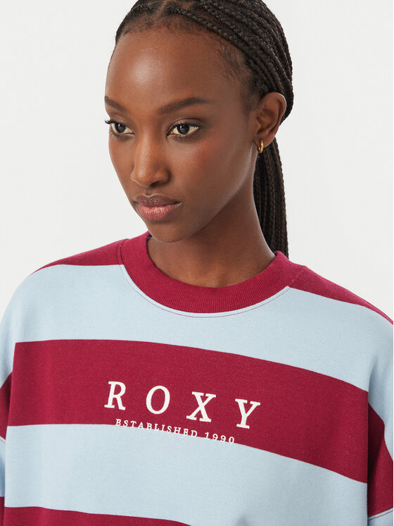 Roxy Roxy Felpa Strictly Stripes ERJFT05071 Bordeaux Regular Fit
