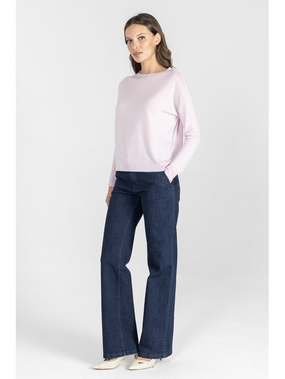 Deni Cler Milano Deni Cler Milano Sweter T-DC-S473-E5-90-31-1 Różowy Regular Fit