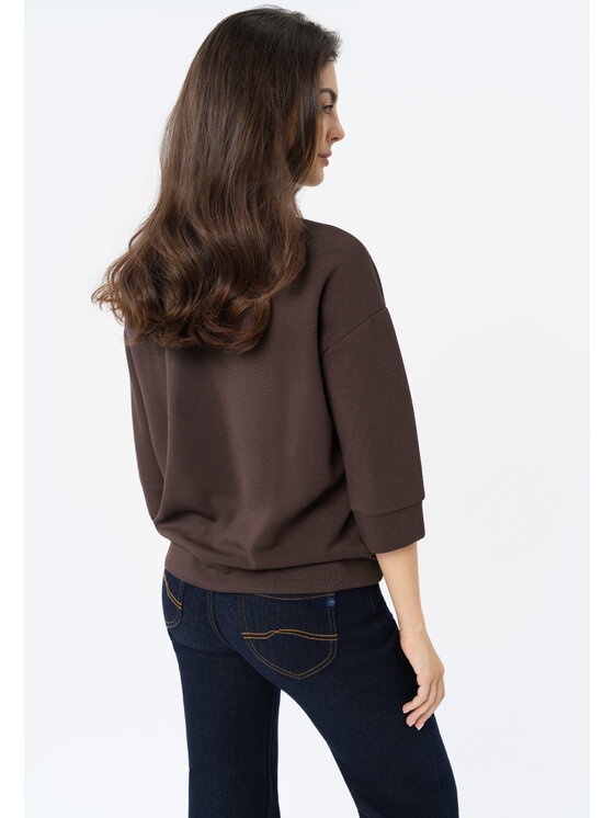 Volcano Volcano Bluza B-LOTTI Brązowy Regular Fit