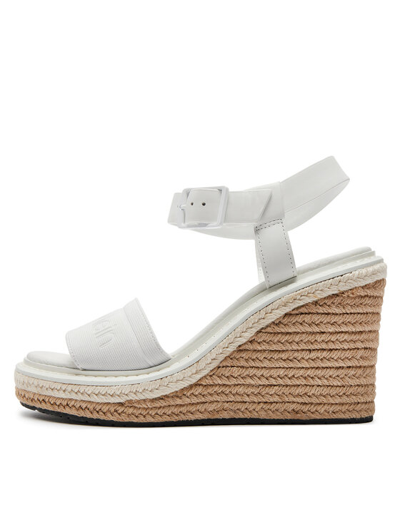 Calvin Klein Calvin Klein Еспадрильї Wedge Sandal 70 He HW0HW02050 Білий