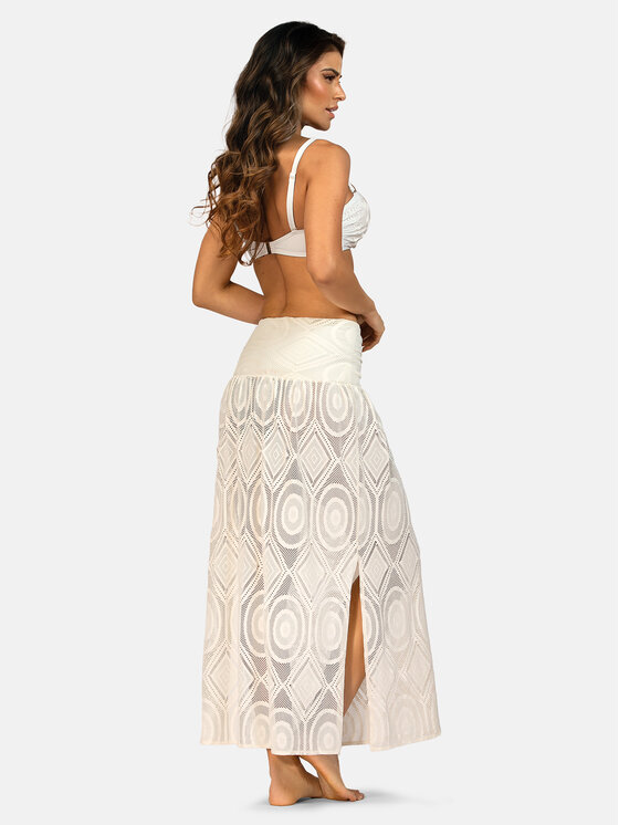 Feba Feba Vestito da spiaggia F43 Écru