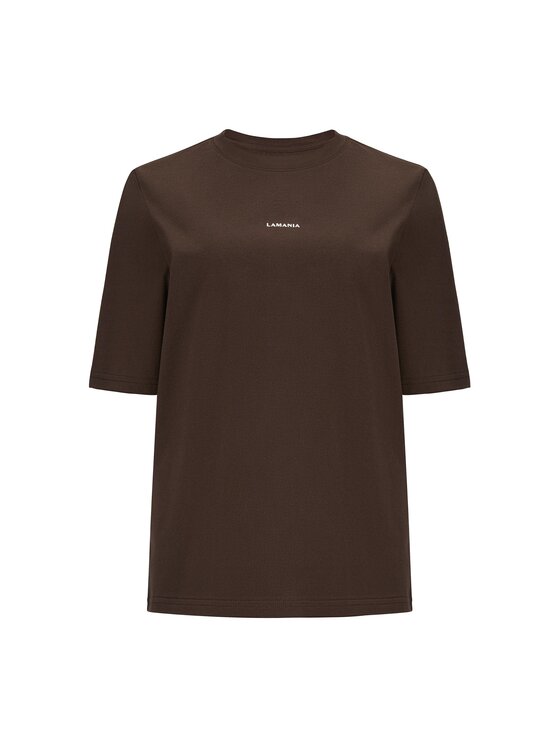 La Mania La Mania T-Shirt LOLA Hnědá Classic Fit