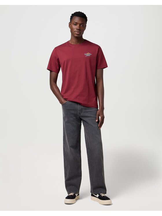 Wrangler Wrangler T-shirt GRAPHIC TEE Rosso Relaxed Fit