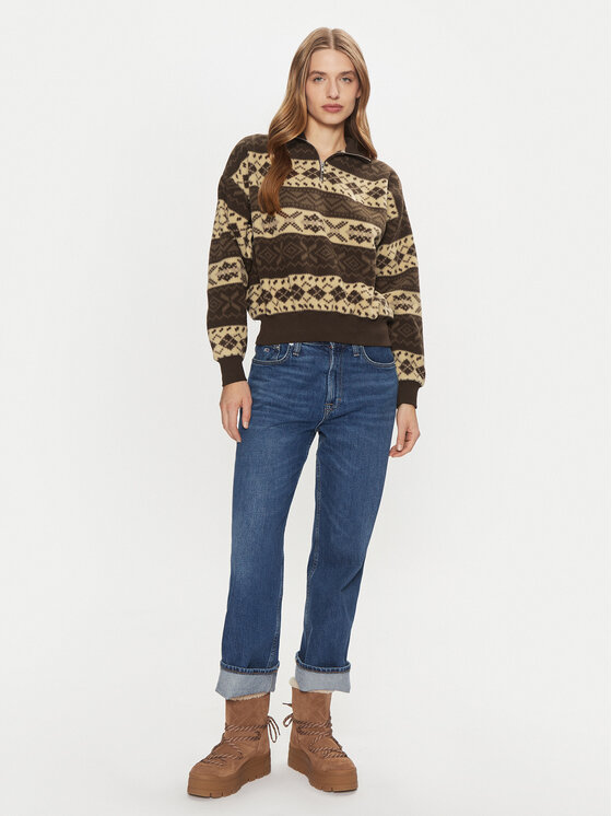 Polo Ralph Lauren Polo Ralph Lauren Sveter 211947972001 Hnedá Relaxed Fit