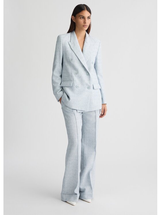 Liu Jo Liu Jo Spodnie materiałowe WA5425T4313M9489 Błękitny Regular Fit