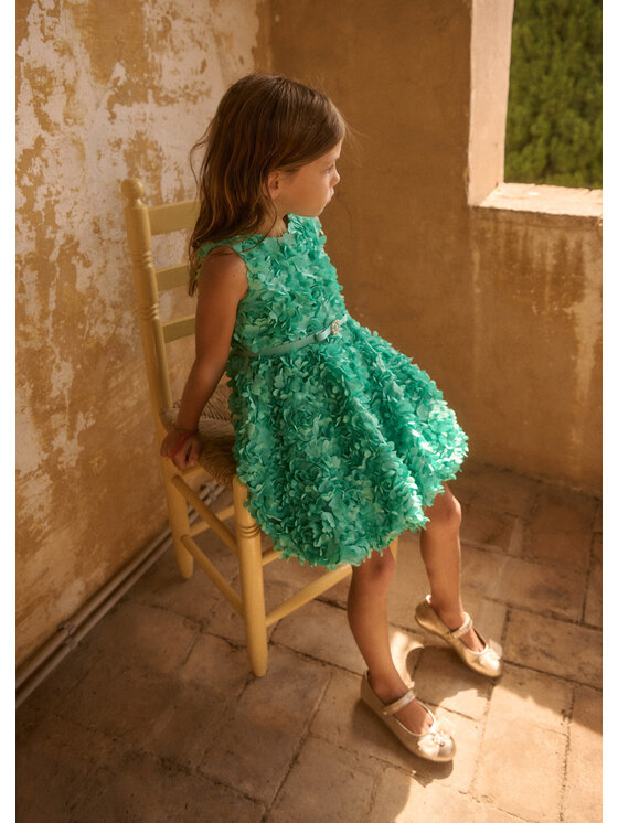 Abel & Lula Abel & Lula Elegantna obleka 5038 Zelena Regular Fit