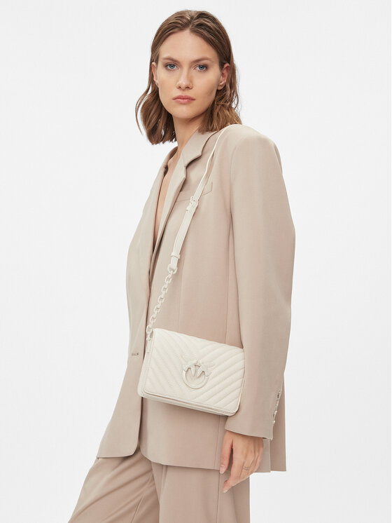 PINKO PINKO Torebka Love Click Mini AI 23-24 PLTT 100067 A0VM Biały