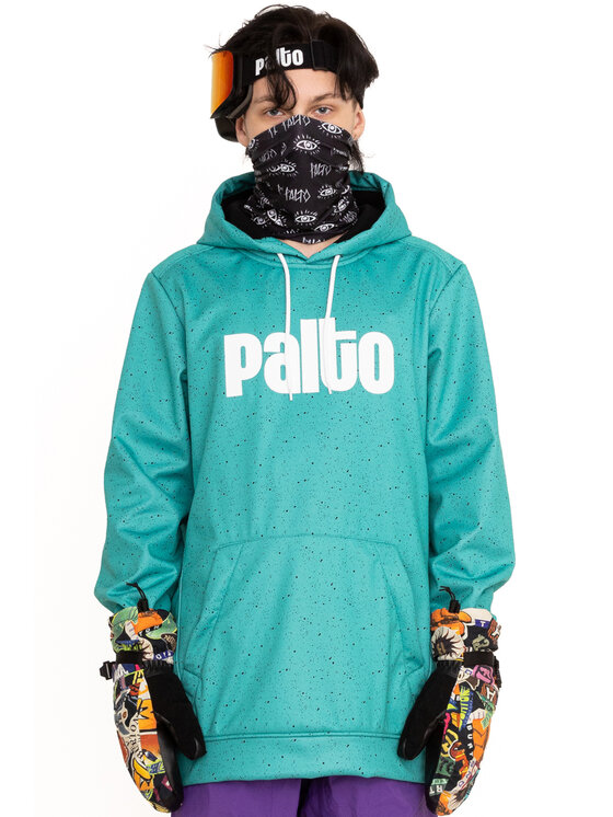 Palto Palto Bluza Dotwork Turkusowy Regular Fit