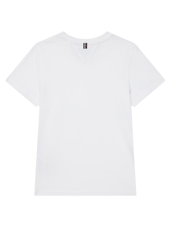 Tommy Hilfiger Tommy Hilfiger T-Shirt KB0KB04140 S Biały Regular Fit