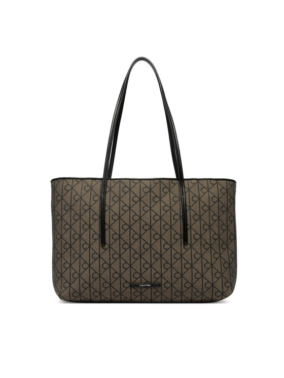 Calvin Klein Calvin Klein Kabelka Emblem Trio Pebble Shoulder Bag LV04F3750G Hnedá